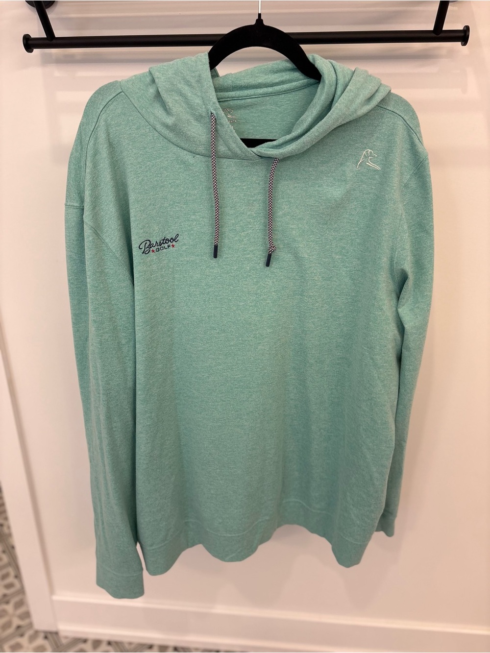 Men’s Rhoback x barstool Hooded Pullover Sweater - Seafoam